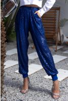 Calça Jogger De Paetes Feminino Revanche Manaíra AZUL