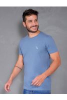 Camiseta Basica Masculino Revanche Foggia AZUL MEDIO