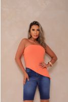 Blusa Tomara Que Caia Com Fenda Lateral Feminina Revanche Manisa LARANJA PESSEGO