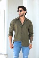 Camisa Tricoline Masculina Revanche Tobermory Verde Militar