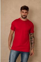 Camiseta básica gola cruzada masculina Revanche Colimes  BORDO