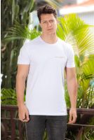 Camiseta Decote Careca Estampada Masculino Revanche Miengo BRANCO