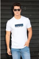 Camiseta Estampada Masculina Revanche Davos BRANCO