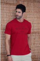 Camiseta Estampada Masculino Revanche Jericó BORDO