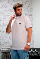 Camiseta Gola Alta Oversized Masculino Revanche Zaltane BRANCO