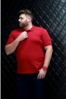 Camiseta Polo Bordado Plus Size Masculino Revanche Conde BORDO