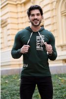 Camiseta Masculino Estampada Com Capuz Masculina Revanche VERDE BURITI