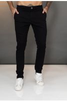 Calça Sarja Com Bolso Embutido Masculina Revanche Pernes PRETO