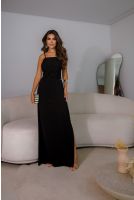 Vestido Longo Com Alças Feminino Revanche Mecca PRETO