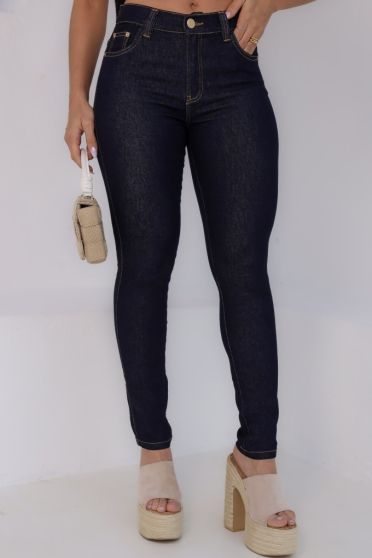 Calça Jeans Skinny Barra Normal Feminina Revanche Azaila AZUL