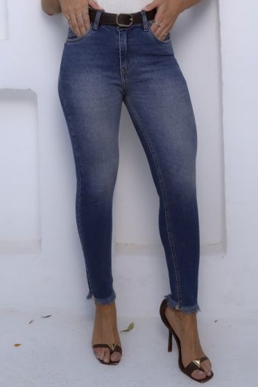 Calça Jeans Skinny Vintage  Feminina Revanche Selmana Azul