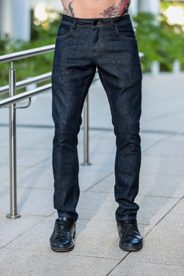 Calça Jeans Slim Barra Normal Masculina Revanche Espolla Azul