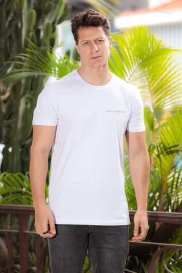 Camiseta Decote Careca Estampada Masculino Revanche Miengo BRANCO