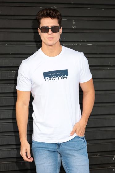 Camiseta Estampada Masculina Revanche Davos BRANCO