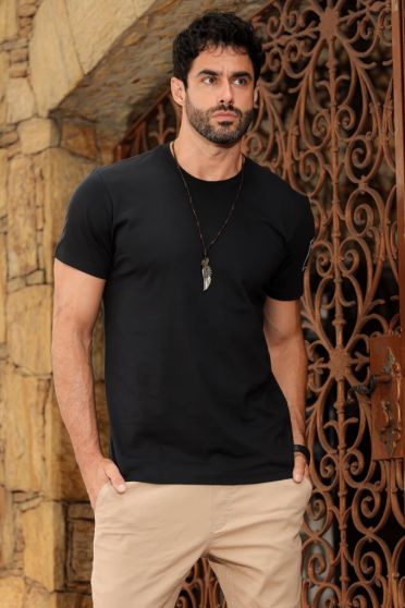 Camiseta Estampada Masculina Revanche Dirico PRETO