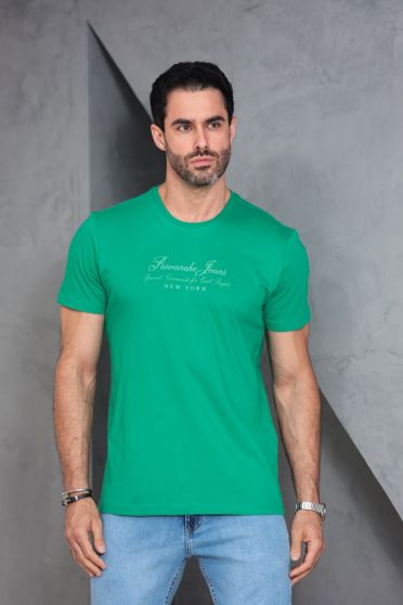 Camiseta Estampada Masculino Revanche Cumbe VERDE