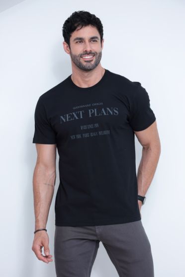 Camiseta Estampada Masculino Revanche Jericó PRETO