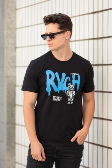 Camiseta Estampada Masculino Revanche Retimno PRETO