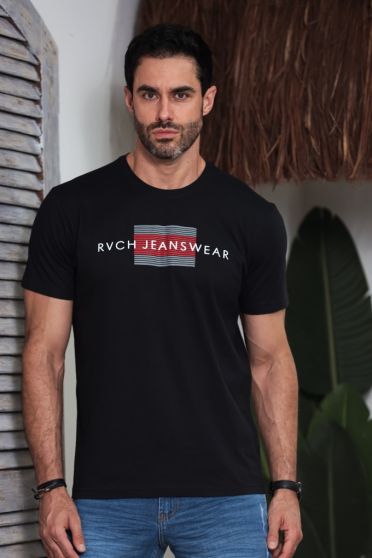 Camiseta Estampada Thread Masculino Revanche Maruim PRETO